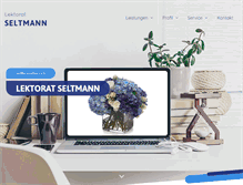 Tablet Screenshot of lektorat-seltmann.de